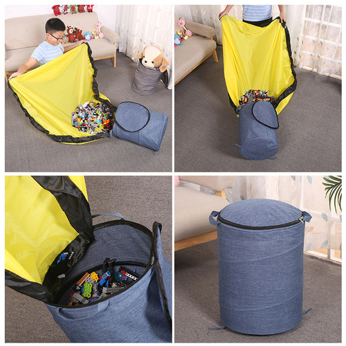 Toys Storage Organizer with Play Mat