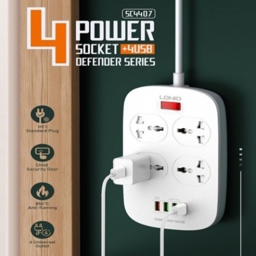 Electricity connection 4 sockets from LDNIO