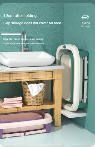 Foldable baby bathtub