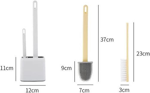 2 in 1 Silicone Toilet Brush