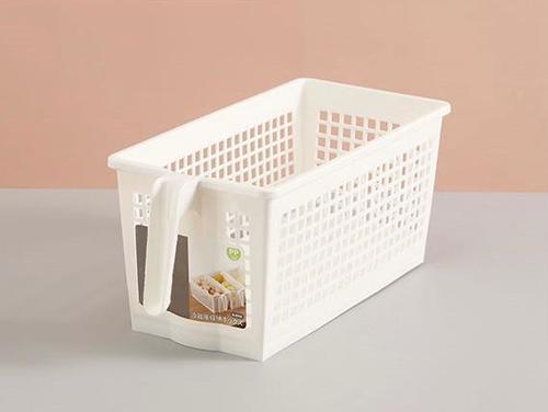 Plastic storage basket
