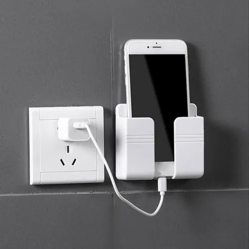 Wall mount phone holder