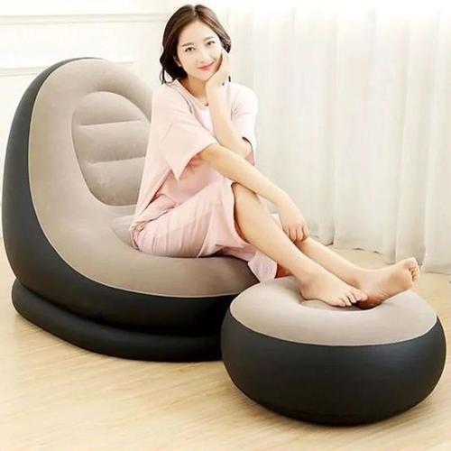Air sofa with footrest