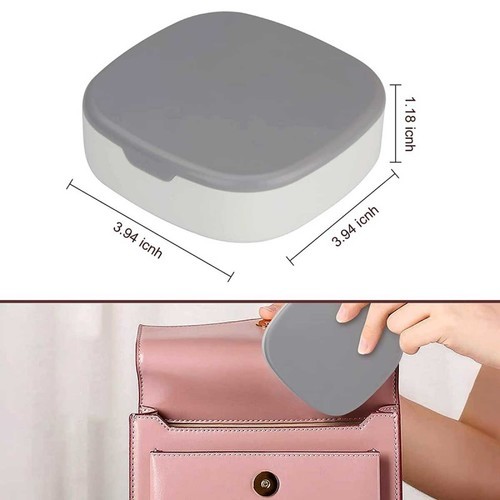 Mini storage box with mirror