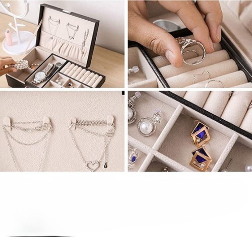 Jewelry storage box with lock