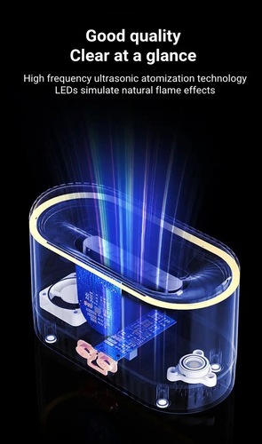 Aromatic Humidifier Flame Lighting