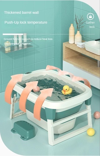 Foldable baby bathtub