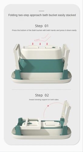 Foldable baby bathtub