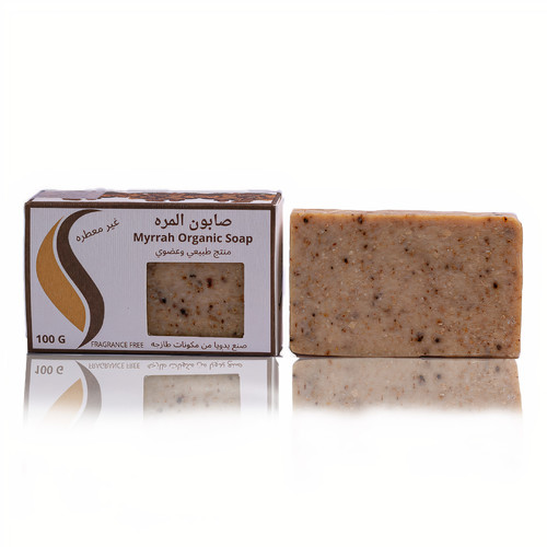 Sabonaty - Luxurious myrrah natural soap - Luxurious myrrah natural soap ..... made of virgin olive oil and myrrh ....... works on deep cleaning of oily skin and acne. .... completely free of any chemicals ... unscented…110 gram