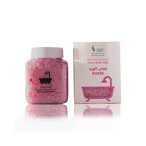 Sabonaty - Fizzy Bath Salt Rose - Salt bath helps improve blood circulation in the body, which leads to relaxing muscles, reducing muscle stiffness, and relieving muscle pain Salts scented for the body with a beautiful rose scent with a range of moisturizing oils that keep the body soft and scented Salt bath helps improve blood circulation in the body, relaxing muscles, relieving muscle stiffness, and relieving muscle pain 
 . To relieve muscle pain, absorb fatigue and replenish energy, bath salts have been used since ancient Chinese.
 If you want to add warm water bath salts before bathing, add them with running water. Simply take a handful of salts and let them come down with water under the tap. It is best to use warm water when using bath salts, so that they can melt faster at high temperature. However, it is preferable to stir water slightly with your hands to help it melt. When scents start to appear with water vapor, relax in the water and enjoy your bath. It is also preferable to finish the shower before the water cools.
 Weight 250 grams