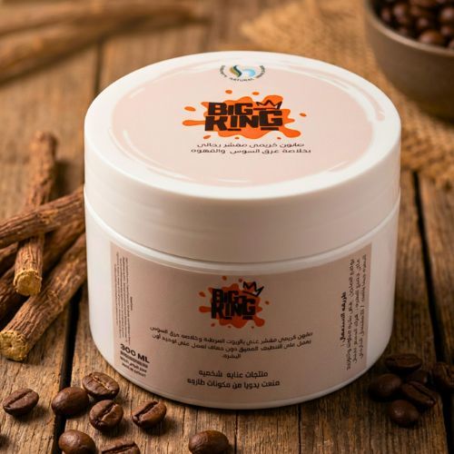صابون كريمي مقشر بخلاصه عرق السوس والقهوة - صابون كريمي المقشر&nbsp; – فخامة العناية اليوميةامنح بشرتك عناية متكاملة مع صابونتي الكريمي المقشر للرجال، المصمم خصيصًا لتنظيف عميق وتقشير فعّال، مع ترطيب يدوم طوال اليوم. يحتوي على مزيج فاخر من الزيوت الطبيعية المرطبة التي تحافظ على نعومة البشرة، بينما تعمل القهوة المطحونة على تقشيرها بلطف وإزالة الشوائب.
مدعّم بخلاصة عرق السوس التي تساعد على توحيد لون البشرة ومنحها مظهرًا صحيًا، مع نفحات عطرية شرقية جذابة تجمع بين الزعفران والعود، لتمنحك حضورًا قويًا وأناقة تدوم.
مثالي للاستخدام اليومي، اجعل هذا الصابون جزءًا من روتينك واستمتع ببشرة نظيفة، منتعشة، ومفعمة بالحيوية.طريقه الاستعمال :يوضع الصابون   على بشره مبلولة والتوزيع على جميع البشره .   فرك الجسم  تغسل البشره جيدا بالماء  / للاستعمال الخارجيالوزن 300 جرام