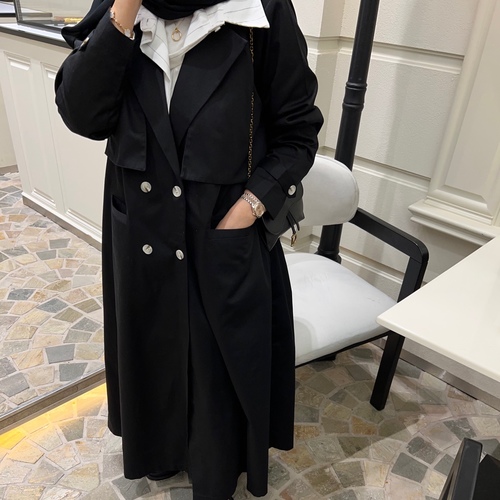trench coat jeans