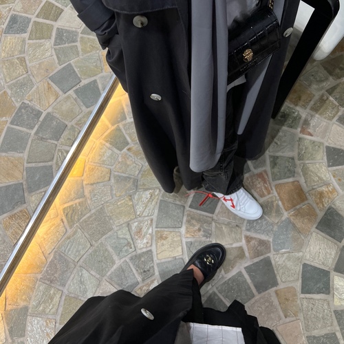 trench coat jeans