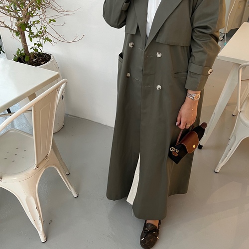 trench coat jeans