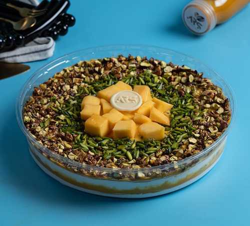 ARS CHOCOLATE  - Mango Marvel Cake - Mango Marvel with pistachio, caramelized Mango fresh  Layer , sponge cake