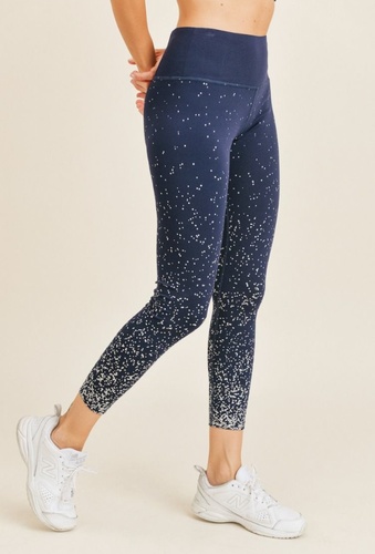 LEGGING - METALLIC BLUE LEGGING