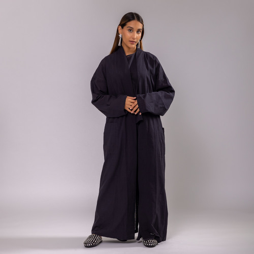 LINEN BISHT - FREE SIZE