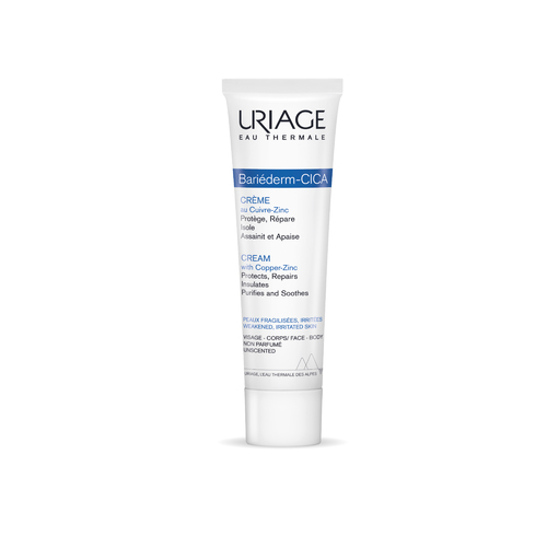 BARIEDERM REP AIR CICA CREAM 100ml - Bariderm Cica CreamAn ideal cream for treating minor everyday wounds that family members encounter daily. Thanks to the patented Poly-2P complex, it provides an immediate dressing effect for isolation and protection. Uriage thermal water works to cleanse the wound and combat irritation. Apply twice a day on previously cleansed skin.
