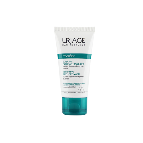 HYSÉAC - PURIFYING PEEL-OFF MASK - Peeling and Purifying Mask Reduces acne and prevents excess oil production. It also works as an exfoliator, used twice a week to purify the skin from impurities and remove shine. Suitable for combination, oily, and acne-prone skin. Let me know if you need any changes!