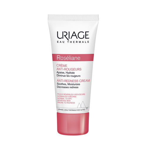 ROSELIANE ANTI REDNESS CREAM 40ML - كريم يورياج روزيليان  للبشرة الحساسة والوردية دواعي الاستخدام:كريم لطيف غير دهني يحد من العوامل الأساسية المسبّبة للعد الوردي يهدئ على الفور البشرة المعرضة للاحمرار بسبب الجفاف ويرطب البشرة بعمق يحسن ملمس البشرة بشكل واضح عن طريق ترطيب البشرة الجافة والحساسة يترك البشرة تشعر بالهدوء والتوازنطريقة الاستخدام:يوضع المرطب برفق على الوجه مرتين يوميا