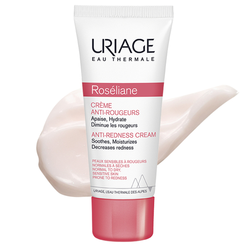 ROSELIANE CREAM 40ml - A rich, non-greasy cream that targets the primary factors causing rosacea. It provides immediate comfort, leaving the skin soft, calm, and perfectly hydrated. Enriched with Uriage Thermal Water, known for its moisturizing and soothing properties, this cream also contains ginseng and red algae extracts that strengthen blood vessel walls to reduce their appearance on the skin's surface. Usage:
Apply daily to the entire face. Avoid contact with the eye area.
