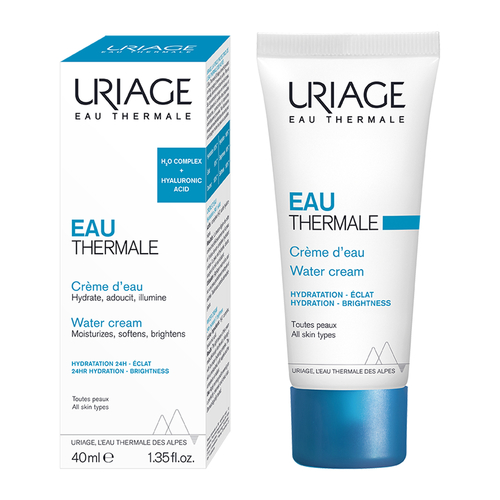EUA THERMALE WATER CREAM 40ml - Nourishing and lightweight Melts into the skin and envelops it with a unique moisturizing complex Energizing, non-greasy, and absorbs instantly Leaves a natural feel, providing soft and radiant skin all day longIt moisturizes and reinforces the skin's barrier, preventing dryness. Extremely lightweight with a delicate touch for normal to dry skin. Uriage Thermal Water is a daily skincare water enriched with rare elements and minerals, providing a natural radiance to your skin.