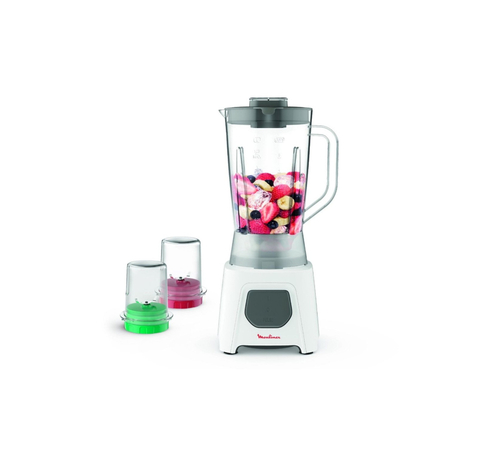 Monilex blender + 2 mill - Product details: Monilex mixer - Mixer + 2 electric grinders - White color - Power: 450W Capacity: 1.5 liters It has a temperature sensitive thermostat It features a secure locking system - One year comprehensive warranty Made in Malaysia