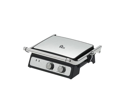 Home Elite grill - Product details: Home Elite electric grill - Power: 2000W You can use it to cook many foods - You can use it to grill on two surfaces when it opens flat - Luminous indicator to indicate the status and readiness to operate You can store it vertically It has a non-stick surface - Stylish and compact design - It is easy to use - One year comprehensive warranty - High quality