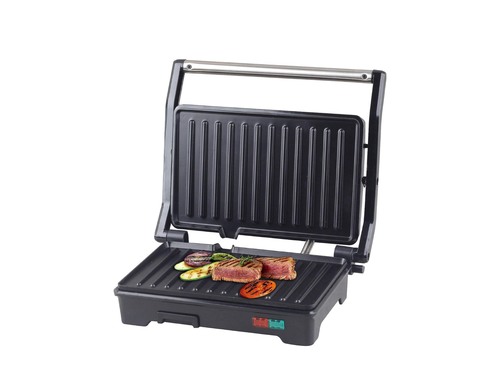 Primera grill - Product details: Primera electric grill - Power: 700W You can use it to cook many foods - You can use it to grill on two surfaces when it opens flat - Luminous indicator to indicate the status and readiness to operate You can store it vertically It has a non-stick surface - Stylish and compact design - It is easy to use - One year comprehensive warranty - High quality