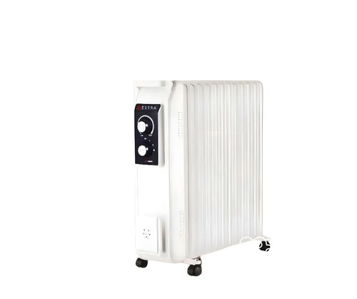 Extra oil heater - - Product details - Extra oil heater - Elegant anti-vibration design - Power: 2800W - 3 heat levels: 1300 - 1500 - 2800W - Heating blades: 15 blades - Protection against high temperature - Adjustable thermostat - Wheels for easy movement - High quality