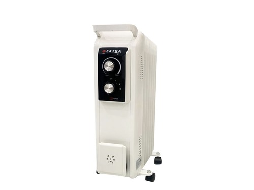 Extra oil heater - - Product details - Extra oil heater - Elegant anti-vibration design - Power: 2600W - 3 heat levels: 1100 - 1500 - 2600W - Heating blades: 13 blades - Protection against high temperature - Adjustable thermostat - Wheels for easy movement - High quality