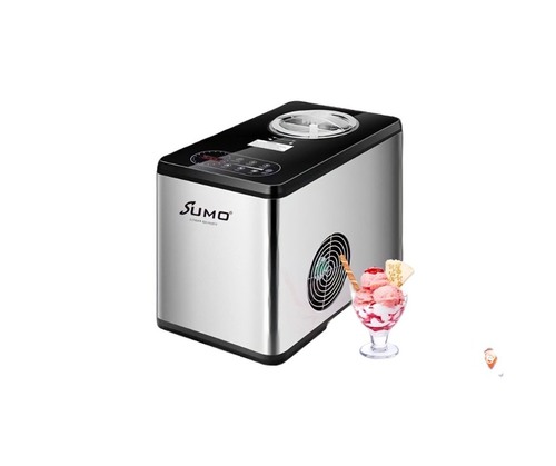 SUMO ice cream maker - Product details Sumo ice cream maker Capacity: 1.5 liters Screen: LED - Features a stainless steel bowl Taste settings: 3 - Manufacture: Frozen Yogurt * Sherbet * Gelato - This ice cream maker is designed with 3 modes: milk mixture * soft ice cream * hard ice cream - One year comprehensive warranty