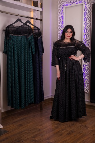 black freesize evening dress without the belt