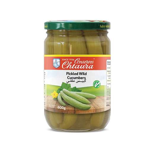 Balsamic  - Chtaura Pickled Wild Cucumbers 600 G - Lebanon - Conserves Moderns Chtaura has produced traditional Mediterranean food specialties for more than 70 years, focusing on Lebanese cuisine