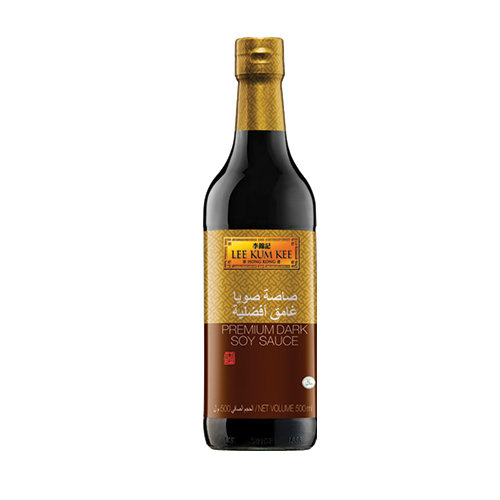 Balsamic  - Leekum Premium Dark Soy Sauce 500 ML - China - This premium dark soy sauce is made from selected soybeans. It is naturally brewed according to traditional methods. Its rich soy flavour and full-bodied color will delicately enhance the taste and appearance of any dish