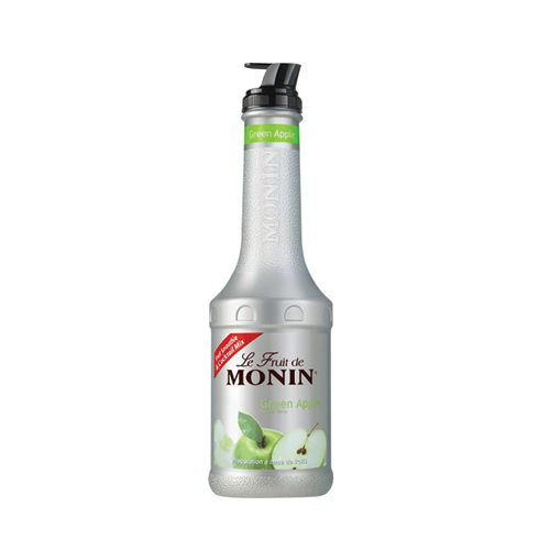 Balsamic  - Monin Green Apple Puree 1 L - France - Awaken your taste buds, with the refreshing crispness of new Le Fruit de MONIN Green Apple. So easy-to-use, you can conjure up zingy green apple cocktails, lemonades, sodas and iced teas in the blink of an eye!