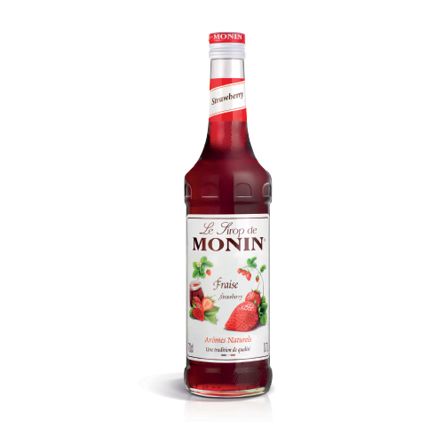 مونين شراب الفراولة 1L - فرنسا - كان MONIN Strawberry syrup من نكهات الفاكهة الأولى التي تم تطويرها في نطاق الشراب. نكهة شائعة في فرنسا ، يضاف شراب الفراولة إلى الماء والنعناع الأخضر وعصير الليمون لصنع Stabberry Diabolo وكذلك مشروبات الحليب المنكهة. أول فاكهة الربيع ، تزرع فراولة الحديقة في جميع أنحاء العالم ولكن كان يُعتقد أولاً أنها نمت في بريتاني بفرنسا في خمسينيات القرن التاسع عشر. ستروبيري هي نكهة شهيرة في منتجات الألبان مثل الآيس كريم ، والحليب المخفوق ، والعصائر ، واللبن الزبادي مع 