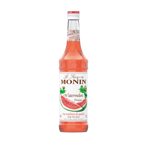 Balsamic  - Monin Watermelon Syrup 1 L  - France - Succulent and sweet, watermelon is a summertime picnic favorite that is now available year round. Use our Watermelon Syrup to freshen up your sodas, slushes, teas and exotic cocktails.