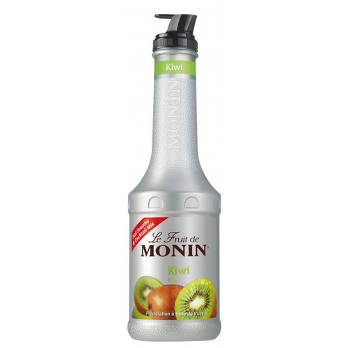 Balsamic  - Monin Kiwi Puree 1 L - France - The Kiwi fruit, originally from China is widely cultivated in New Zealand. This is why this fruit is referred to as 'kiwi