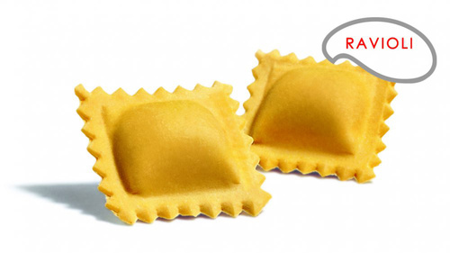 Balsamic  - Surgital Fresh Frozen Ravioli with Ricotta bieta 3 kg - Italy - Ravioli stuffed with Ricotta & Chard