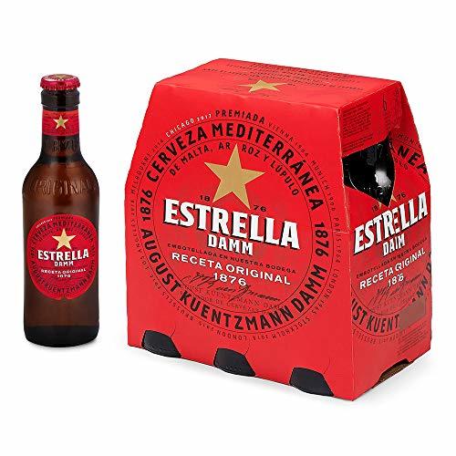 إستريلا دام - زجاجة بيرة 6 × 250 مل - أسبانيا - تم تخمير Estrella Damm (غير كحولي) في برشلونة باستخدام الوصفة الأصلية