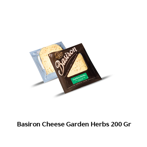 جبنة البايسرون بالأعشاب 200 g - الهولندي - كانت Basiron Garden Herbs أول مقدمة لـ Basiron. جبنة هولندية كريمية مع طعم مكرر من مزيج من الفلفل الحلو والثوم المعمر والثوم. تعتبر Basiron Garden Herbs أمرًا ضروريًا في مجموعتك: فهي كلاسيكية في تشكيلة Basiron التي يعرفها العديد من المستهلكين.