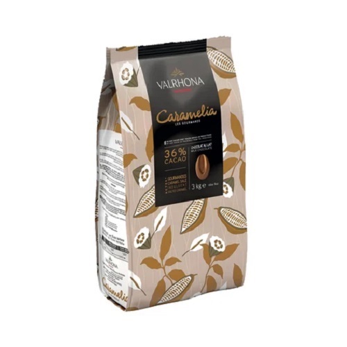 حبوب الشوكولاتة بالكرمل 6 3 KG - Caramel and Salted butter notes CARAMÉLIA stands out with its rich milky flavor and unique strong salted butter caramel taste.