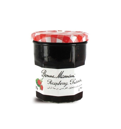 Balsamic  - Bonne Maman Raspberry Preserves 370 G - France - Rich and delicious because they are made with only the highest quality raspberries and 100% natural ingredients, our Raspberry Preserves are incredibly smooth and easy to spread