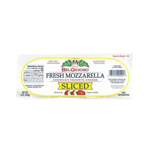 BELGIOIOSO Fresh Mozzarella Sliced 226G