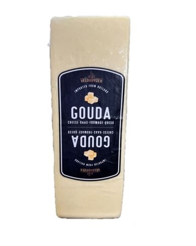 VELDHUYZEN Gouda Mild Cheese PER 250G - جودة جبنة تقليدية قشدية صلبة. النكهة حلوة وفاكهية بطعم ناعم ولطيف. على الرغم من أن جبنة جودة هذه لا تزال صغيرة ، إلا أنها مليئة بالشخصية.