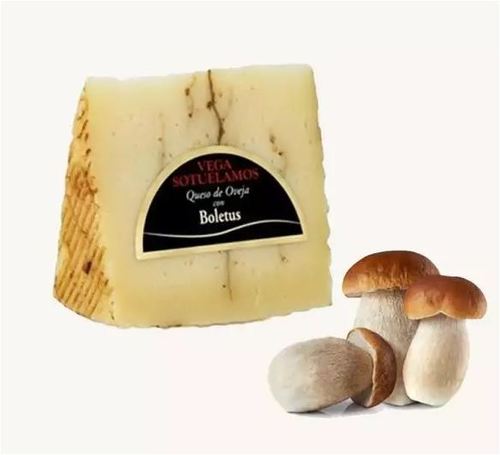 Balsamic  - Vega Sheep Cheese with Boletus Mushrooms 250gm - mildest but overpowering flavour, the quality of this mushroom mixed with the nuances provided by our cured cheese delight all those who want to enjoy an unmistakable and pleasant flavour. Its appearance and smell invites you to taste and enjoy a new and different cheese.