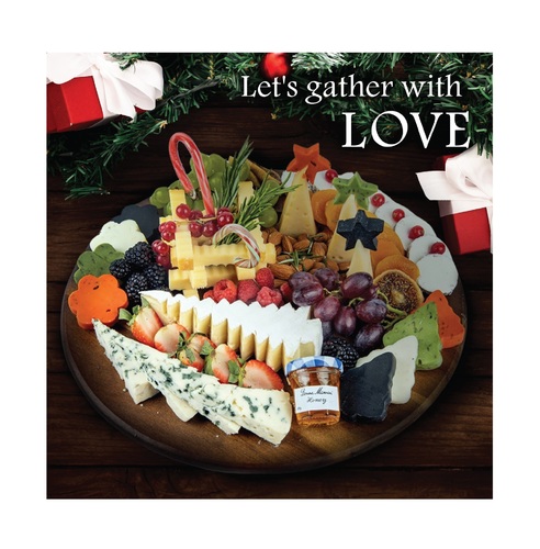 FESTIVITY CHEESE PLATTER - Serves 5-6  Persons6 Types of Premium European CheesesDried Fruits & NutsSeasonal Fresh Fruits