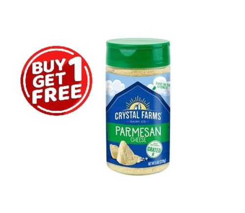 Crystal Farms Grated Parmesan Shaker 226G (1 +1) free