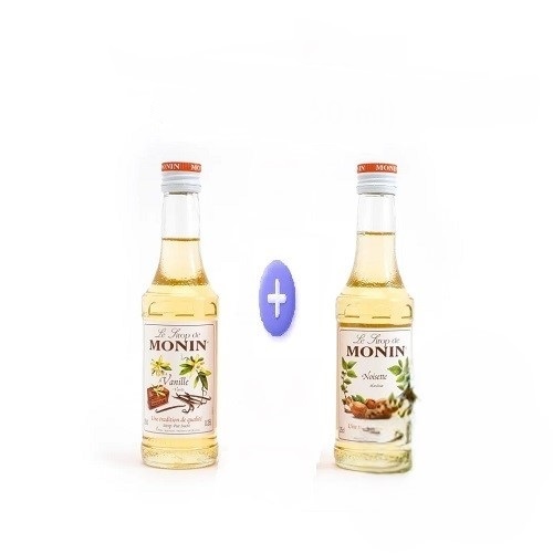 Monin vanilla 250ml + Monin hazelnut 250Ml(bundle)